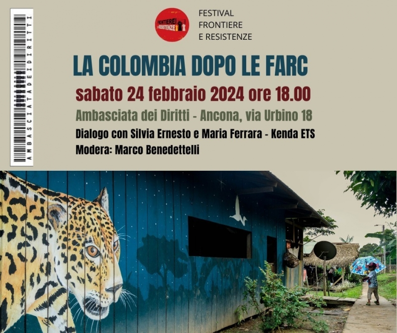 Appuntamento sul presente della Colombia, con Frontiere e Resitenze