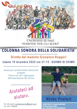 Qui ed ora Osimo, concerto di solidarietà