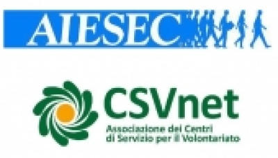Volontari internazionali in Italia, con l&#039;accordo Aiesec - CSVnet: per le associazioni interessate scadenza il 15 aprile