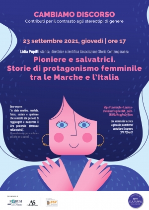 “Storie di protagonismo femminile tra le Marche e l’Italia”, tornano gli incontri on line di Reti Culturali