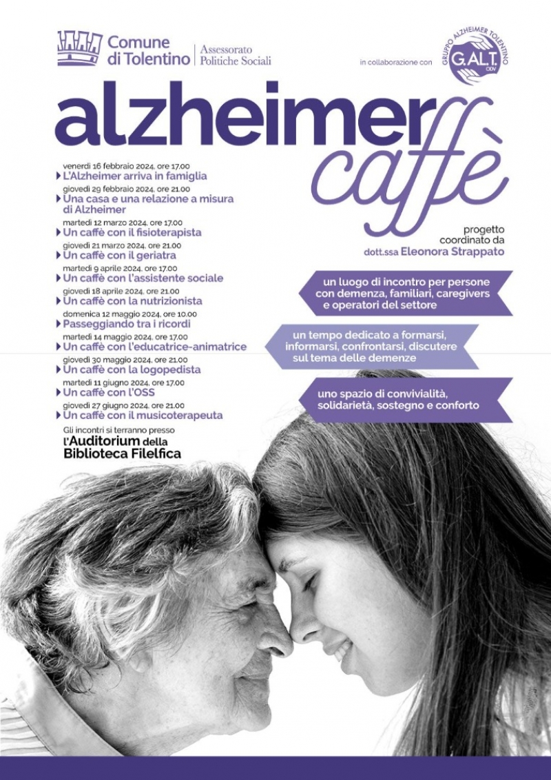 Gli incontri del Caffè Alzheimer di Tolentino