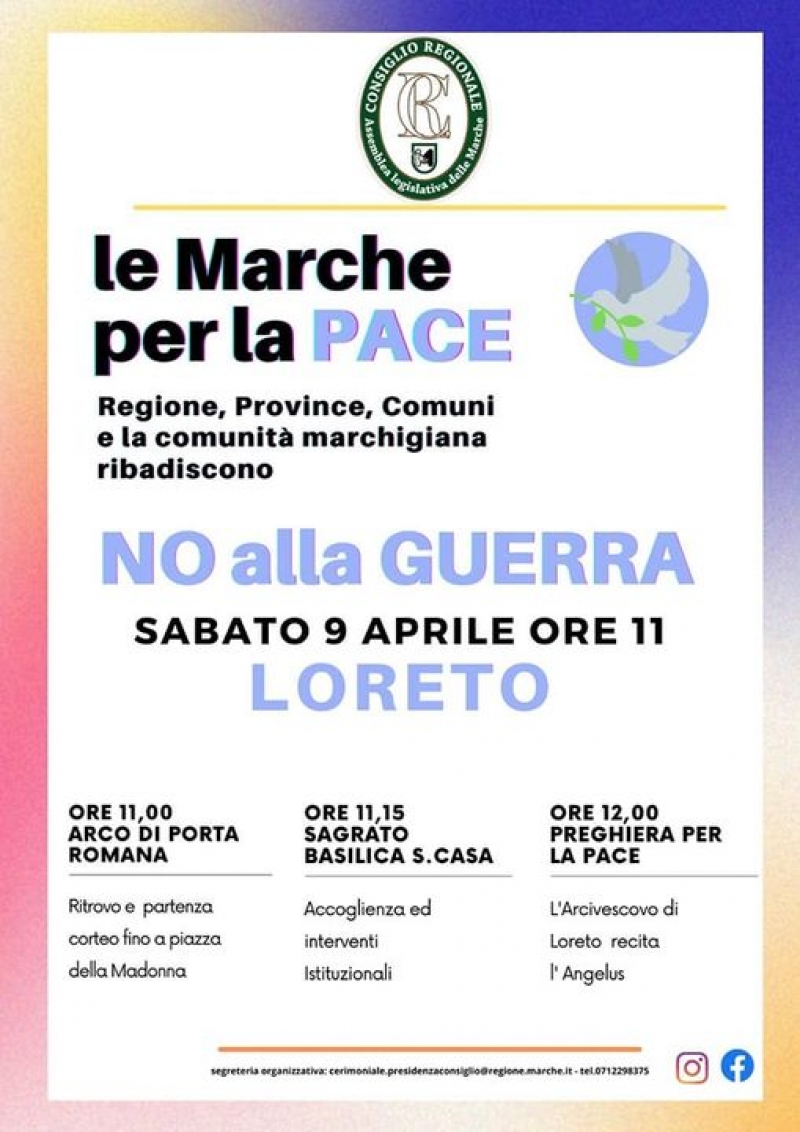 L’Università per la Pace aderisce alla marcia di Loreto