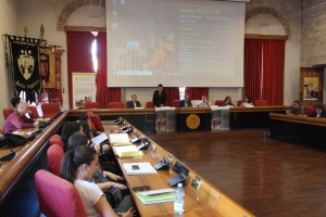 La conferenza conclusiva del progetto, Sala della Ragione, Ascoli Piceno. 