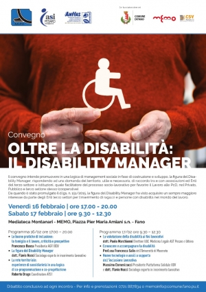 &quot;Oltre la disabilità: il disability manager”, il convegno