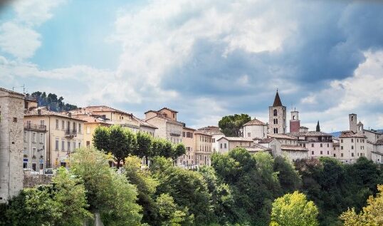 Visione aerea di Ascoli Piceno