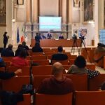 la platea dell' auditorium di Fermo durante l'intervento dell'assessora Biondi