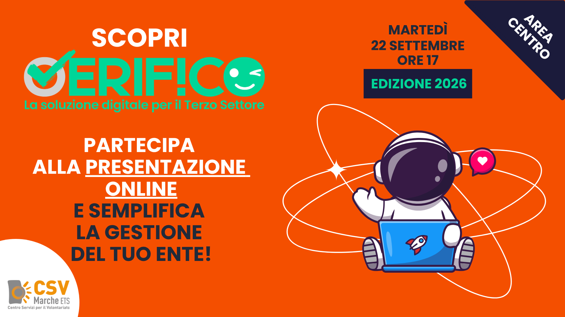 grafica a tema "spaziale" con i riferimenti testuali dell'incontro