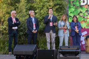 intervento del vincitore dal palco