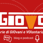 banner grafico con nome e icone di blog- fumetti e podcast-microfono