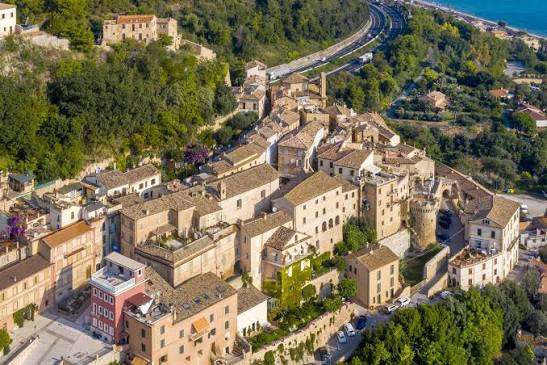 veduta dall'alto di Grottammare