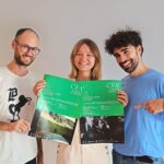 Tre persone in posa