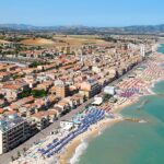 la città di Porto Recanati vista dall'alto