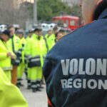 volontari della protezione civile Marche in divisa