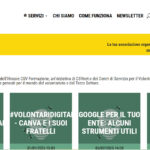 Screenshot del sito web di Gluo