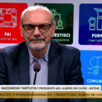 Nazareno Tartufoli nello studio tv