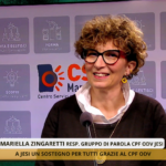 Mariella Zingaretti nello studio tv