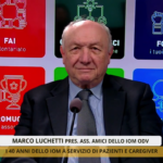 il presidente dell'associazione negli studi di èTV davanti al microfono
