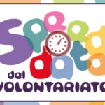grafica colorata della scritta "Speed date del volontariato" con illustrazione di un cronometro