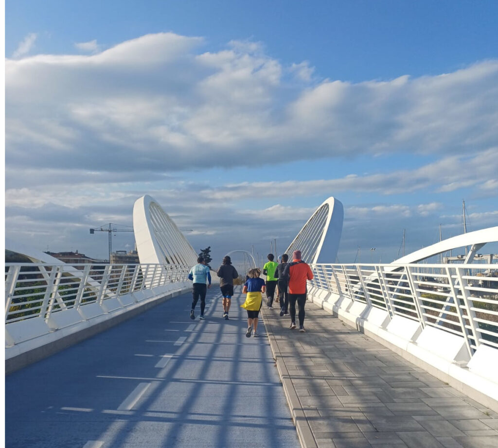 Foto di Alessandro Carrarini durante un allenamento di Filippide Marche