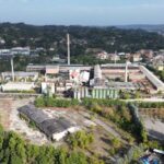 panoramica dall'alto sull'area industriale ex SGL Carbon ad Ascoli Piceno