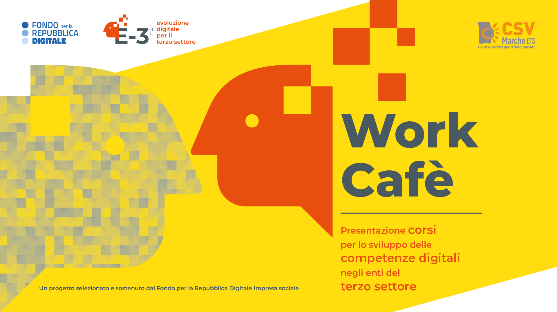 banner grafico dei work cafè