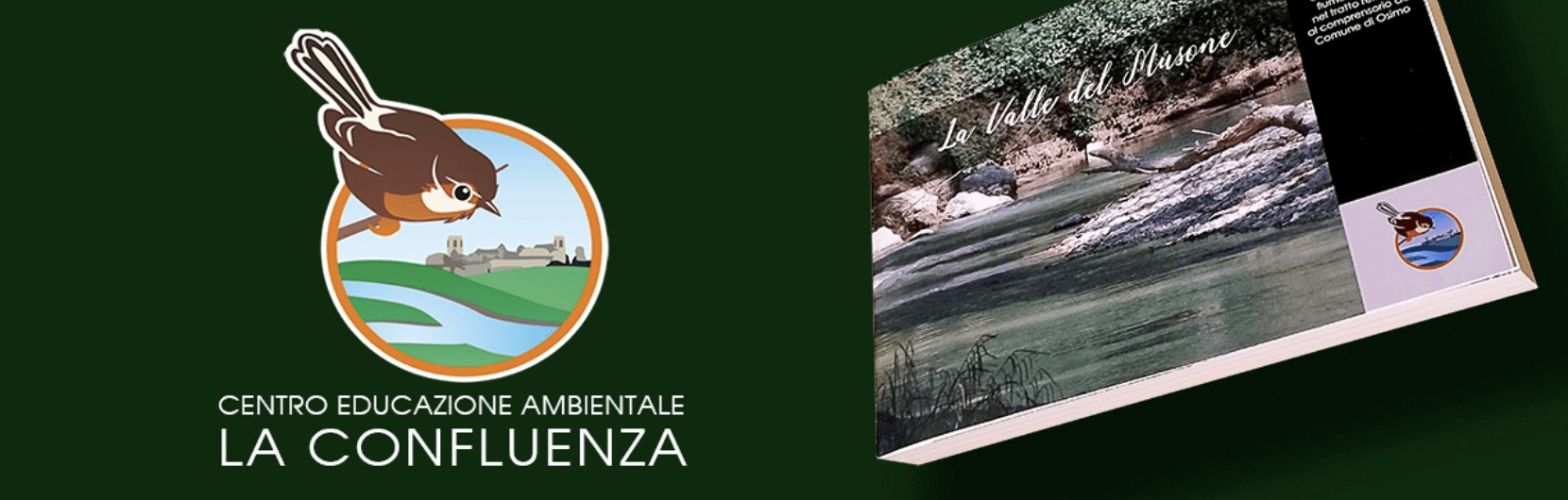 il logo dell'associazione e la copertina del libro