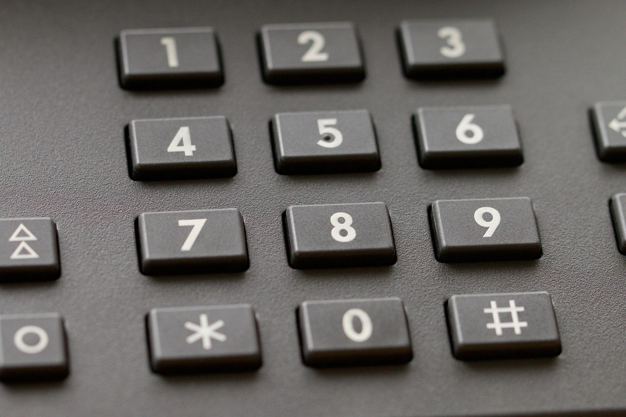 una tastiera telefonica